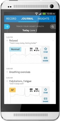 AliveCor launches updated app providing Heart Journal