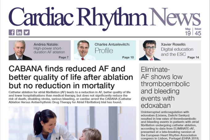 Cardiac Rhythm News Issue 45 – May 2019